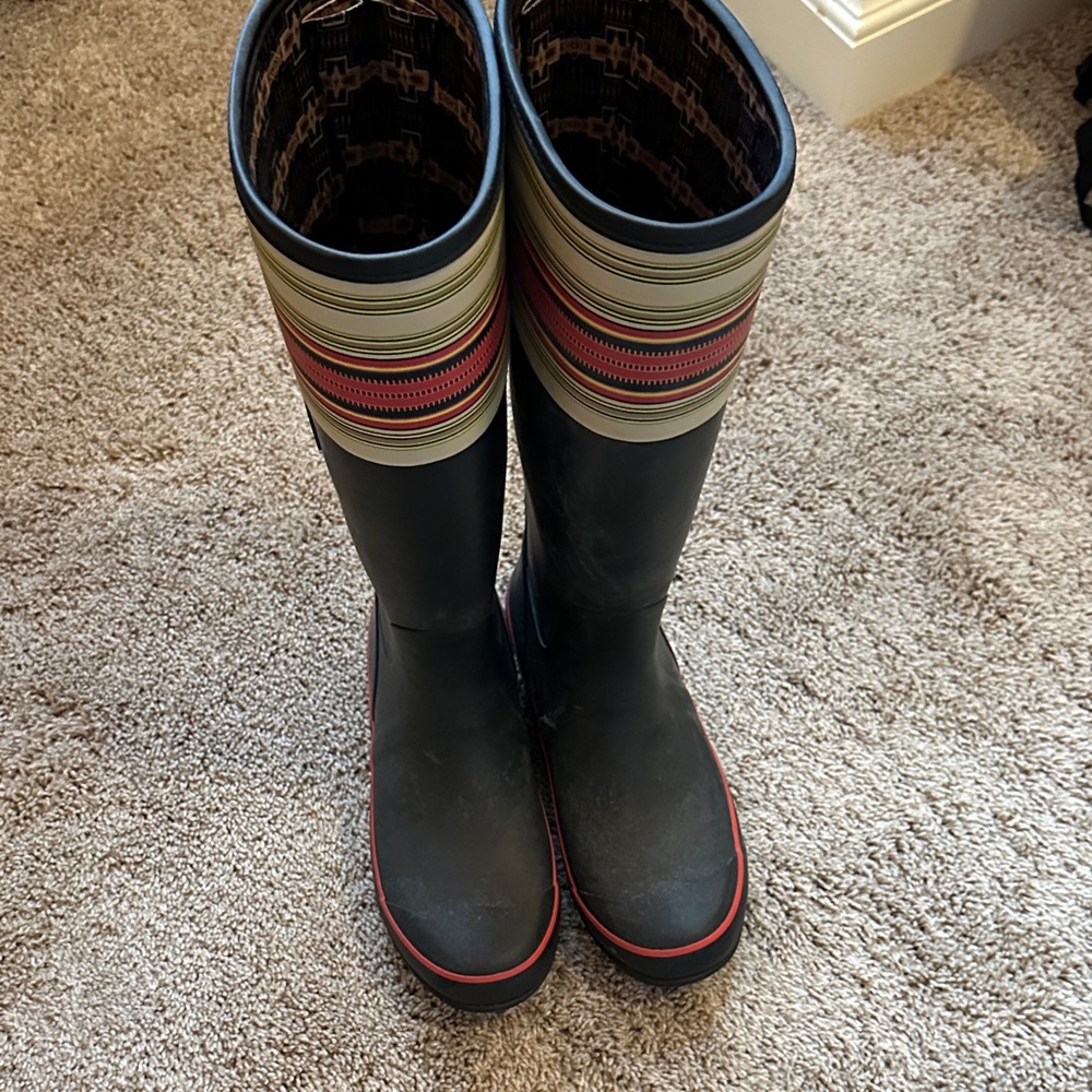 Pendleton Multicolor Striped Boots - image 1